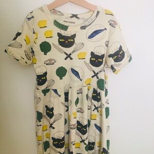 Mini Rodini Cream Graphic Dress